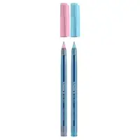 Ручка шариковая Schneider "Tops 505 F Bubble Gum", узел 0.8 мм, синие чернила, прозрачный корпус