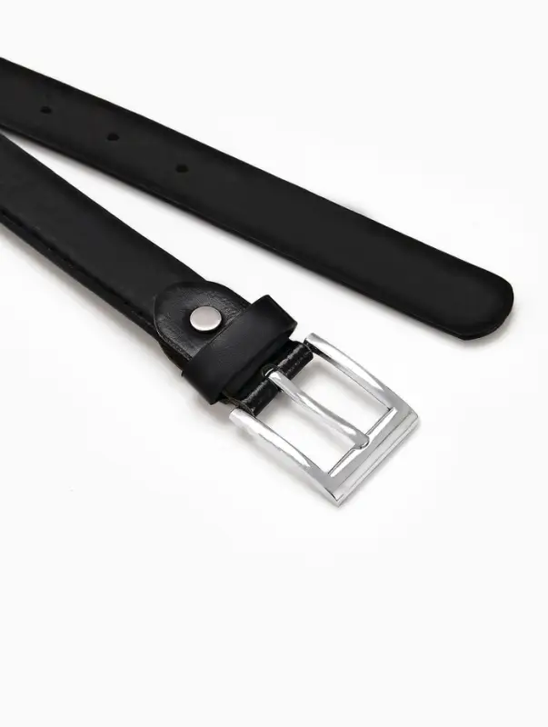 Ремень детский, ширина 2.2 см, винт, пряжка металл, чёрный