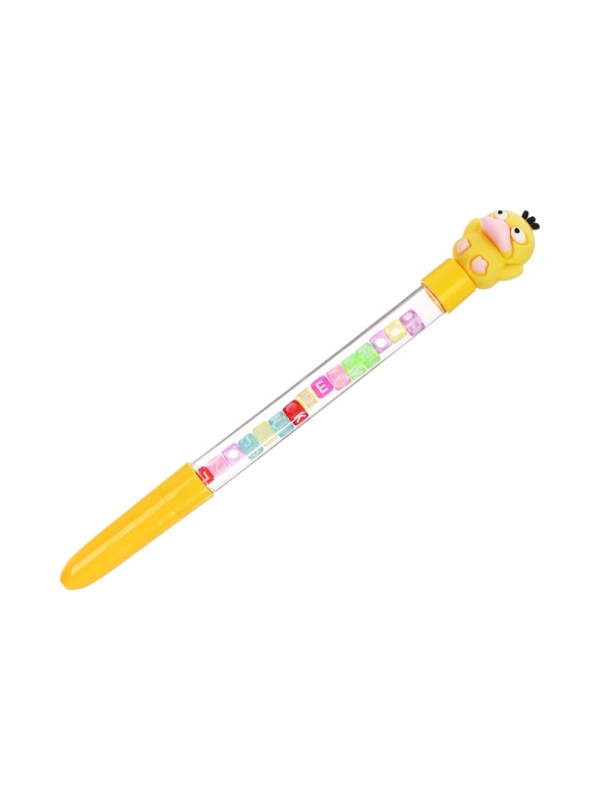 Ручка гелевая - прикол, «Утка», с кубиками, МИКС