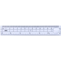 Набор чертежный Deli E9597 малый: лин 15см,угольн 10 и 7см,трансп 8см,прозр