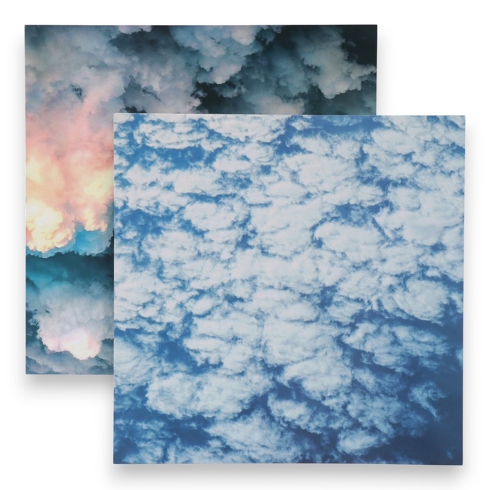 Фотофон двусторонний картон плотность 350 гр Фотофон двусторонний картон плотность 350 гр "Облака" 50х50 см