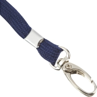 Держатель для бейджа Promega office с двумя карабинами, синий