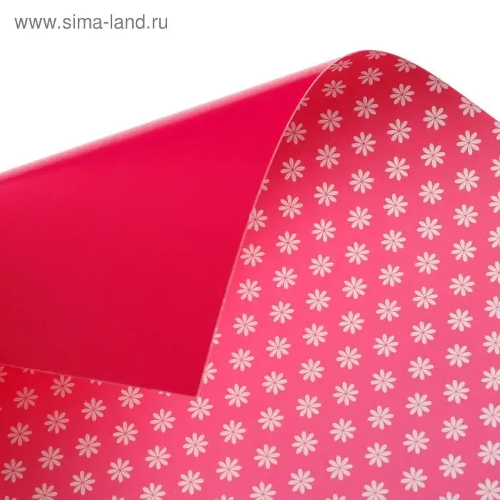 Картон цветной двусторонний А4, 6 листов, 6 цветов  Картон цветной двусторонний А4, 6 листов, 6 цветов "Ромашки", 200 г/м², с рисунком