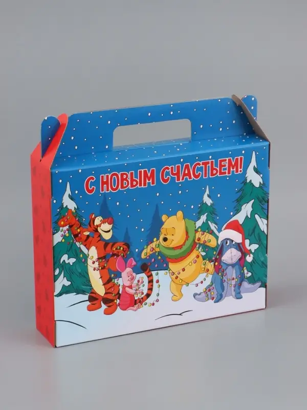 Коробка подарочная &laquo;Счастливого Нового года&raquo;, 33.7&times;25.5&times;7.9 см, самосборная