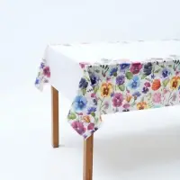Скатерть одноразовая &laquo;Полевые цветы&raquo;, 130 х 180см