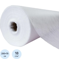 Простыня в рулоне с перф. н/с 70х200, бел. 100шт/рул, спанбонд, Комфорт