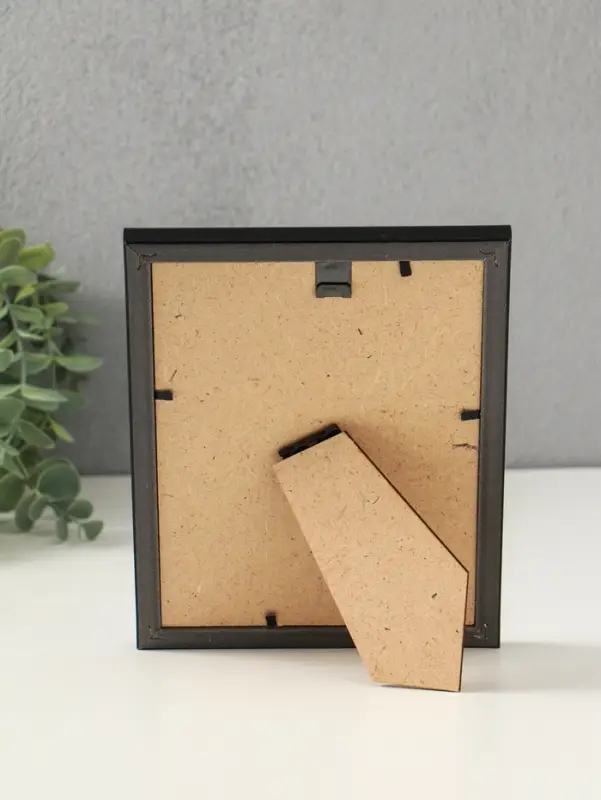 Фоторамка для фото 13&times;18 см &laquo;МИРАМ&raquo;, пластик, чёрный с серебром, (пластиковый экран)