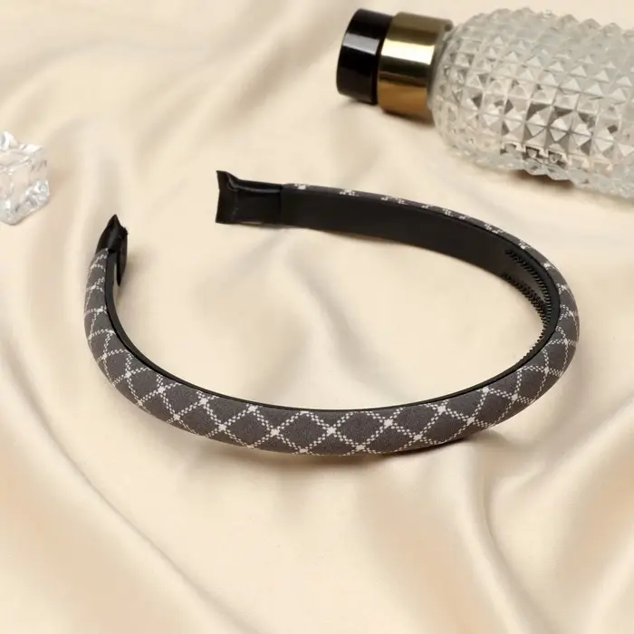 Ободок для волос «Сигрид», клетка, 1.1 см, МИКС Ободок для волос «Сигрид», клетка, 1.1 см, МИКС