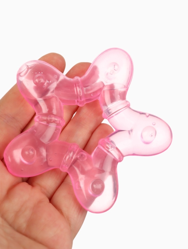 Прорезыватель охлаждающий с водой"Звездочка"  цвет розовый, Крошка Я