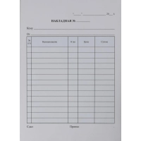 Бланки самокопирующие Накладная 3-х сл.(5кн.х50экз.)