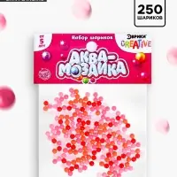Аквамозаика &laquo;Набор шариков&raquo;, 250 штук, розовый оттенок