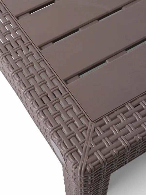 Стол садовый Rattan, 153.2&times;78.9&times;70.1 см, пластиковый, цвет тёплый орех