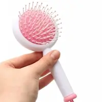 Расчёска &laquo;Цветочек&raquo; массажная с щёточкой для чистки, 20&times;8&times;3.5 см