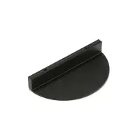 Ручка-скоба CAPPIO H003BL полукруглая, алюминий, L=110 мм, м/о 64 мм, чёрная