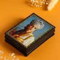 Шкатулка «Краса», 10×14 см, лаковая миниатюра