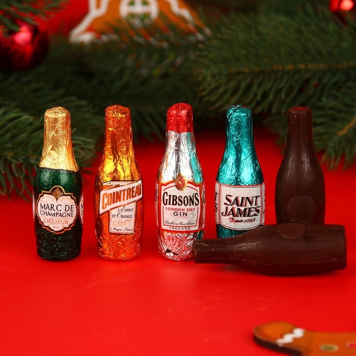 Новый год. Шоколад фигурный SELECT by ABTEY, с алкогольной начинкой, ассорти, 13 ± 1 г Новый год. Шоколад фигурный SELECT by ABTEY, с алкогольной начинкой, ассорти, 13 ± 1 г