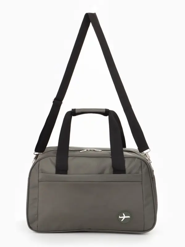 Сумка дор РК Одноцвет, 39*20*25, отд на молнии, н/карман, дл ремень, зеленый