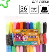 Пластилин воздушный &laquo;Смешарики&raquo;, 36 цветов