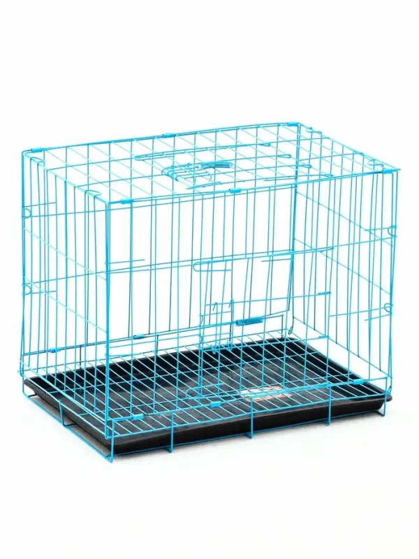 Клетка для собак 51&times;35&times;41 см, голубая