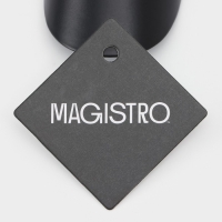 Совок Magistro Alum black, 200 мл, 18,5 см, цвет чёрный