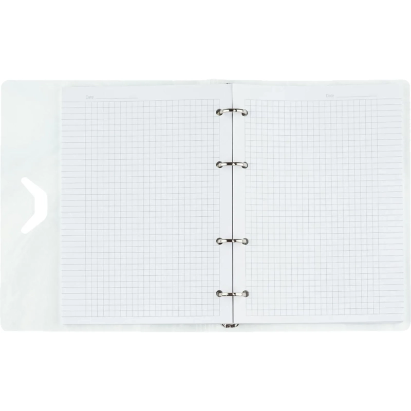 Бизнес-тетрадь А5,120л кольц/смен.бл,кл.Attache Selection Fluid Серо-Голуб