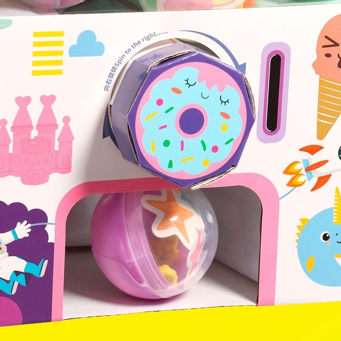 Детский игровой автомат «ВАУ сюрприз!» с игрушками, в наборе 12 шаров-сюрпризов, МИКС Детский игровой автомат «ВАУ сюрприз!» с игрушками, в наборе 12 шаров-сюрпризов, МИКС