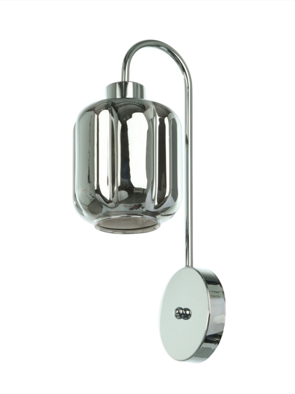 Бра «Лестер» 1х40Вт Е27 серебро 13х17,5х42см Бра «Лестер» 1х40Вт Е27 серебро 13х17,5х42см