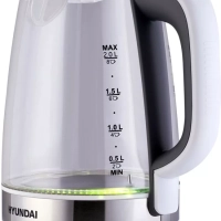 Чайник HYK-G8880 2л. 2200Вт серый-серебристый