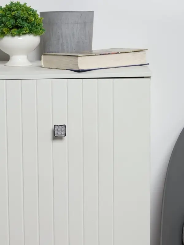 Ручка-кнопка ТУНДРА РК021CP, цвет хром, 8 шт.