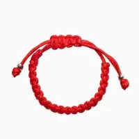 Браслет-оберег детский &laquo;Красная нить&raquo;, косичка, цвет красный в золоте