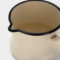Ковш эмалированный, 1 л, слоновая кость