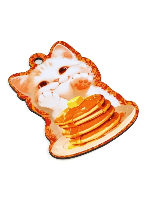 Подвеска деревянная на масленицу «Котик», 10×13 см Подвеска деревянная на масленицу «Котик», 10×13 см