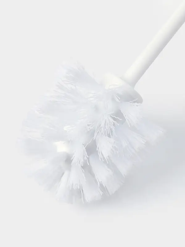 Ёршик для унитаза Aqua, 13&times;13&times;36 см, с подставкой, белый