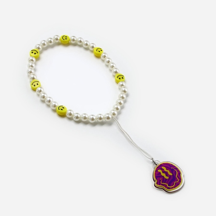 Брелок бусы для ключей «Смайл», 15 х 3.4 см Брелок бусы для ключей «Смайл», 15 х 3.4 см