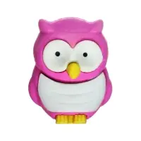 Ластик фигурный &laquo;Сова&raquo;, в блистере, МИКС (штрихкод на штуке)