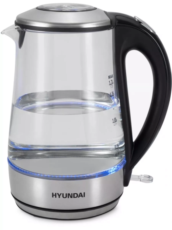Чайник HYK-G8406 1,7л 2200Вт прозрачный (металл)