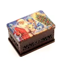 Шкатулка новогодняя &laquo;С Новым Годом!&raquo;, 9.5&times;6.5&times;5.3 см