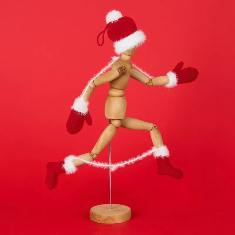 Подвеска на елку «Вьюшка», носочки, красная Подвеска на елку «Вьюшка», носочки, красная