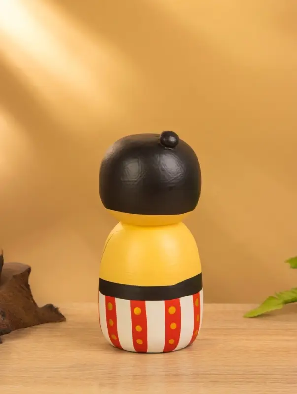 Деревянная кукла кокеши "Сумо" 7х7,5х15 см