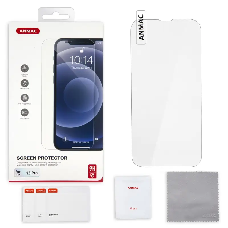 Защитное стекло iPh 13/13 Pro/14/16e ANMAC Арт. 1137305 Защитное стекло iPh 13/13 Pro/14/16e ANMAC Арт. 1137305