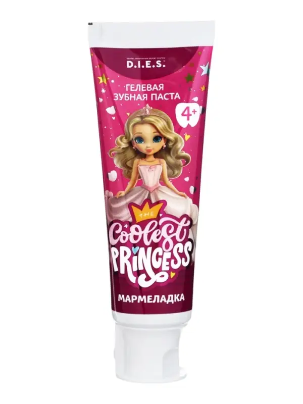 D.I.E.S. для детей зубн. паста с ароматом мармелад Принцесса от 4 лет 75 мл
