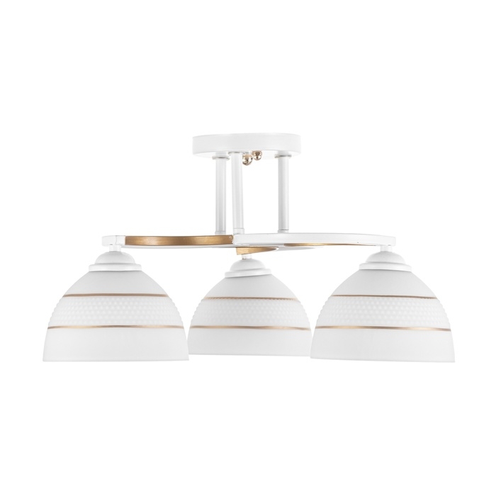 Люстра Люстра "Рина" 3хЕ27 40Вт бело-золотой 44х44х17,5 см