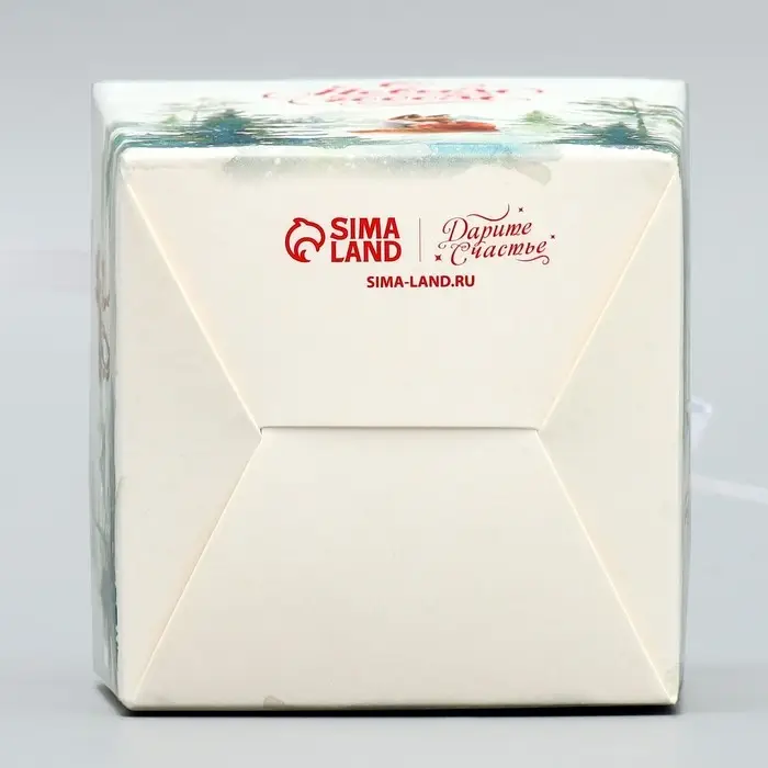 Бонбоньерка новогодняя «Новогодняя акварель», 7.5 х 8 х 7.5 см Бонбоньерка новогодняя «Новогодняя акварель», 7.5 х 8 х 7.5 см