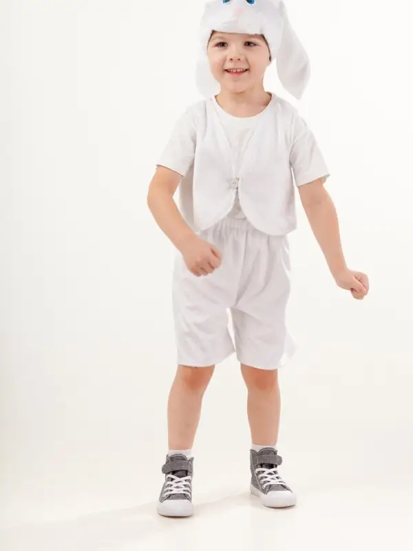 Карнавальный костюм  Карнавальный костюм "Заяц Ваня" (жилет, шорты, шапка) размер 110-56