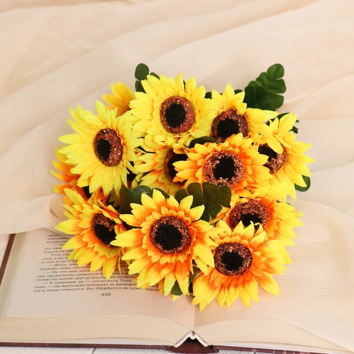 Букет "Подсолнух остроконечный" 28 см