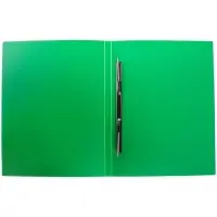Папка с пластиковым скоросшивателем А4, 500 мкм, корешок 14 мм, Calligrata, до 100 листов, зелёная