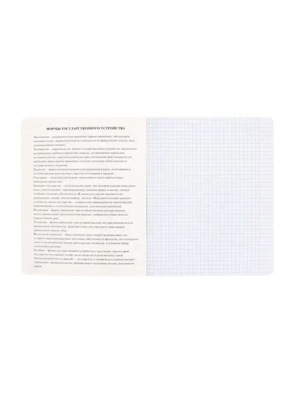 Тетрадь 48 листов в клетку &laquo;Буквица&raquo; ИСТОРИЯ, обложка мелованный картон, матовая ламинация, тиснение фольгой, с интерактивным справочником, б...