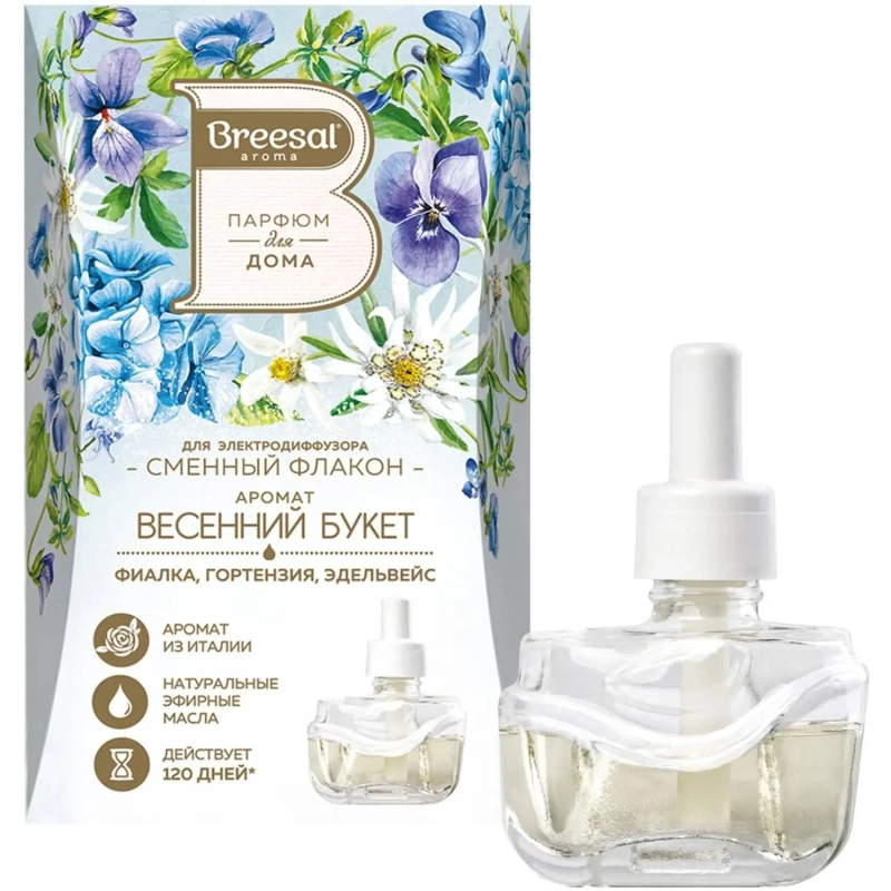 Наполнитель сменный флакон д/элек. дифф Breesal Весенний букет 20мл,ELDF005