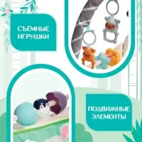 Развивающий музыкальный коврик ZABIAKA, звуковые и световые эффекты