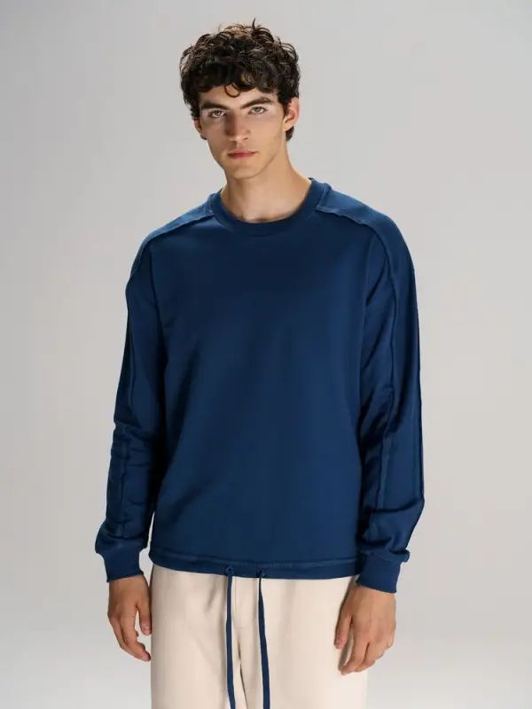 Свитшот унисекс Vozduh, темно-синий, размер XS/S Свитшот унисекс Vozduh, темно-синий, размер XS/S